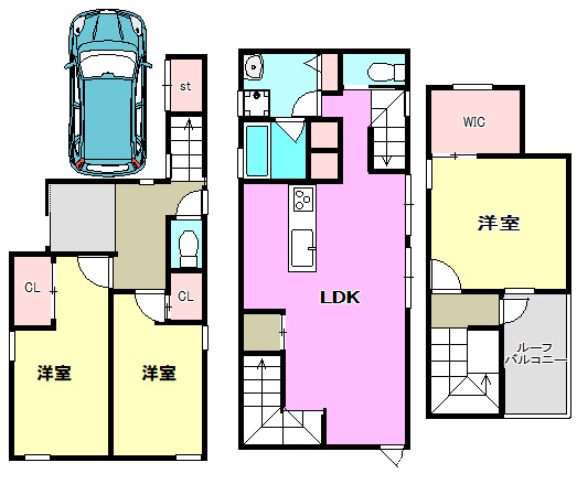 【間取り】の画像