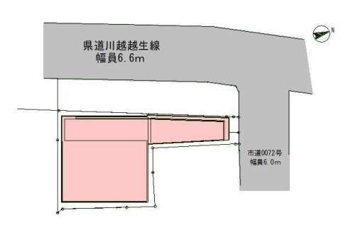 川越市霞ケ関東１丁目のビルのその他|敷地図