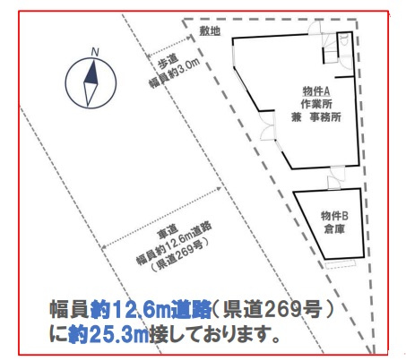 比企郡川島町大字上伊草の倉庫のその他|配置図