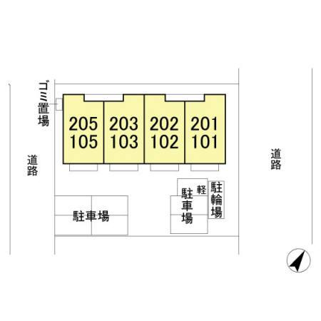 レスポワールアヤの区画図