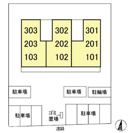 レスペート柏の葉の区画図