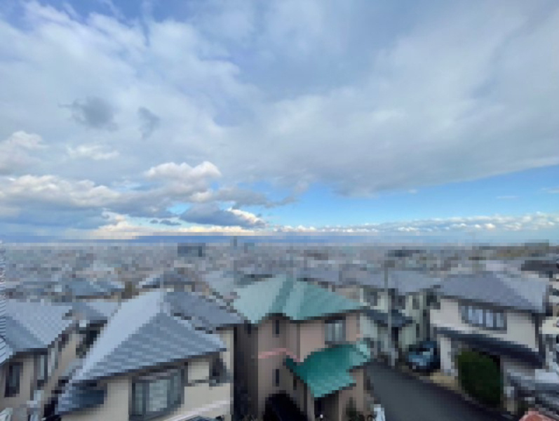 【価格改定】向日市寺戸町西野の展望|閑静な住宅街が広がり、眺望も良好です(^^)/