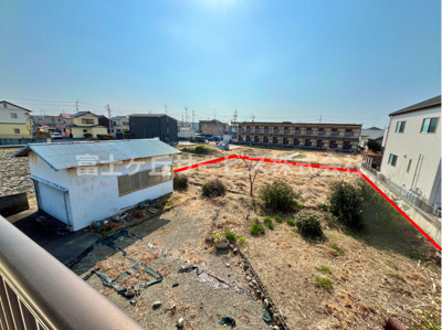 【展望】 | 磐田市福田中島　中古住宅 | 倉庫の南側の空き地も含みます