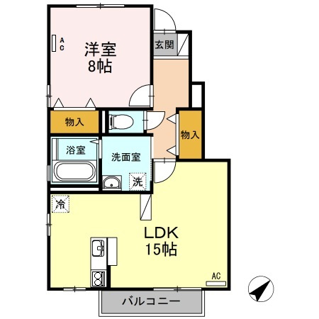 【間取り】 | セジュールシャルマン A棟
