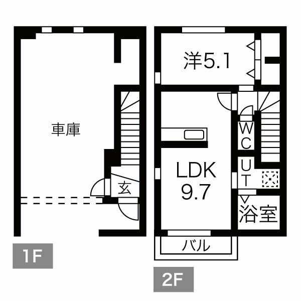 Garace TUKASAの間取り