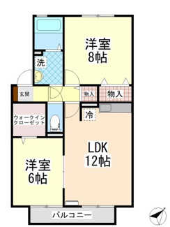 【間取り】 | クウラージュD