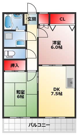 【間取り】 | シャルム香ヶ丘