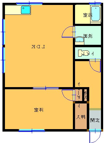 コーポパステル21の間取り