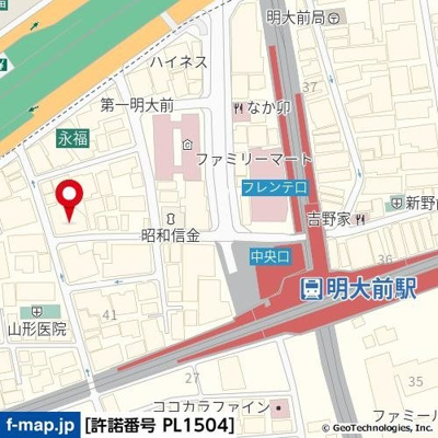 【地図】 | 明大前フラワーハイホーム
