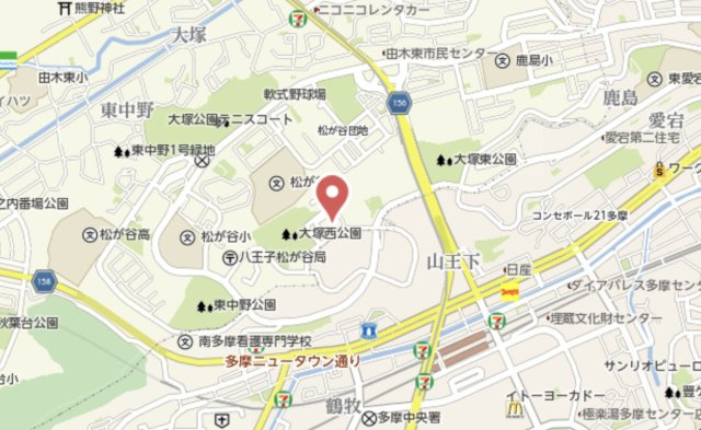 祝　成約済み　松が谷団地　６－２号棟　八王子市　中古マンションの地図|～仲介手数料無料☆八王子ひなた不動産～松が谷団地