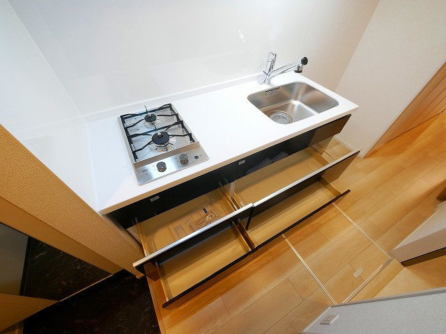 ウエストメゾン北袋Ⅰのキッチン|お料理しやすいキッチンです