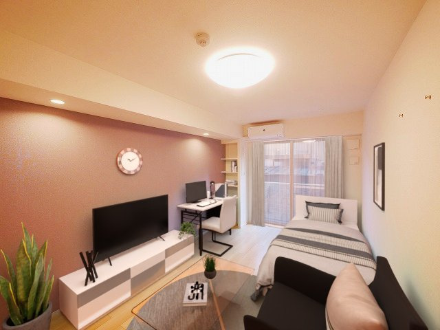 ウエストメゾン北袋Ⅰの居間・リビング|CGで家具等を配置したもので家具等は含まれません