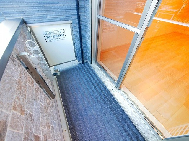 ウエストメゾン北袋Ⅰのバルコニー|落ち着いた時間を過ごせるバルコニーです