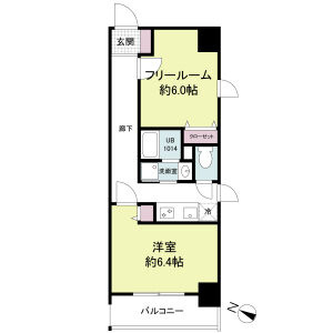 コスモリード神戸三宮の間取り