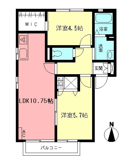 ラ・ピア―ナAの間取り