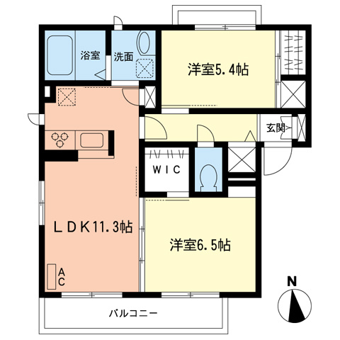 パルフェBの間取り