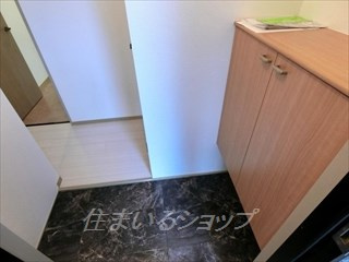 広島市安佐北区亀山１丁目のアパートの玄関|シューズボックス