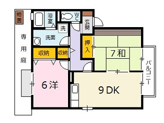 広島市安佐北区亀山１丁目のアパートの間取り
