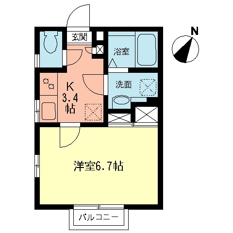 Green Flashの間取り
