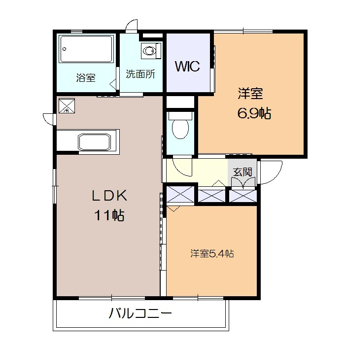 メゾン・ファミーユの間取り