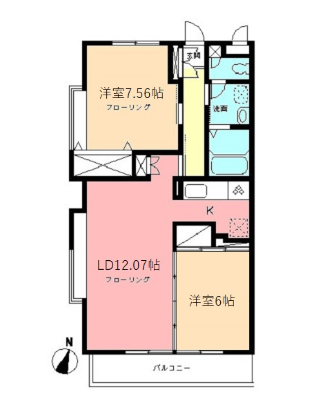 セントラルハイツの間取り