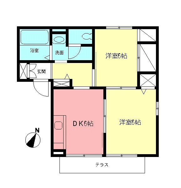 ラークヒルズBの間取り