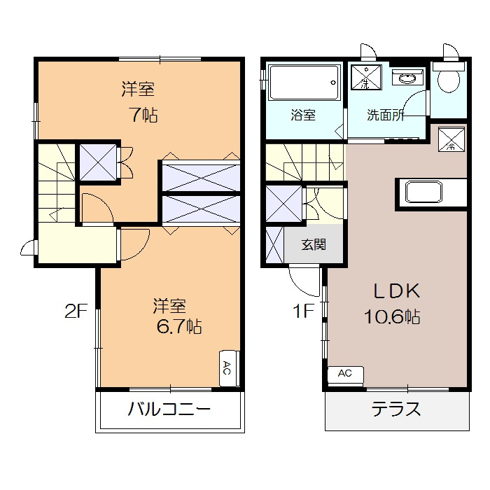 フォレストBの間取り