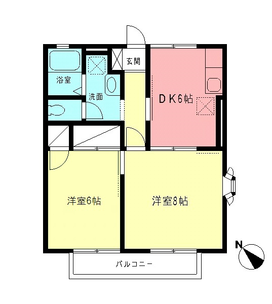 ファミール白梅の間取り