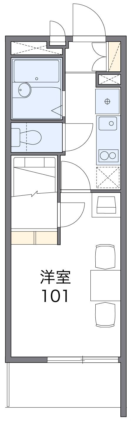 レオパレスプレジャーの間取り|画像2