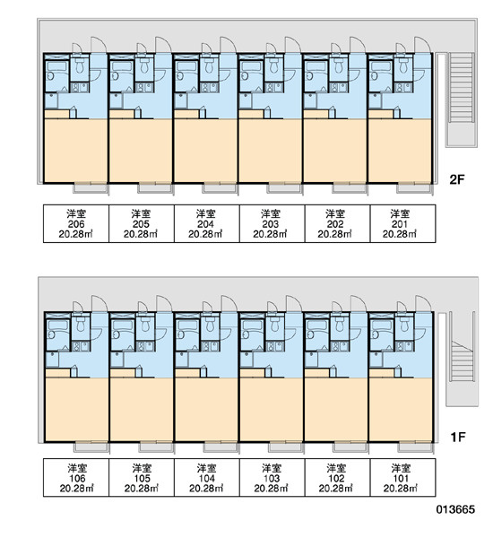 レオパレス中山の区画図|画像3