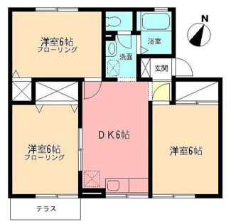【間取り】 | クレールC | 「クレールC」の間取りです