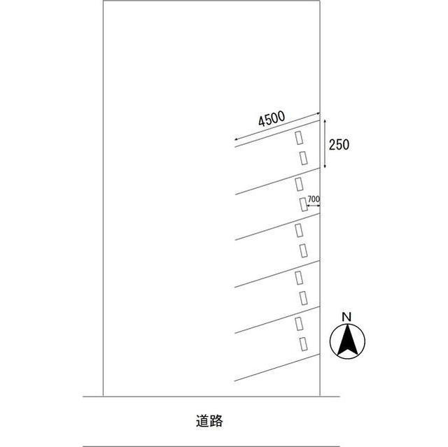 各務原市鵜沼羽場町６丁目の駐車場の間取り