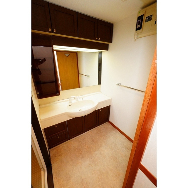 岐阜市田生越町の賃貸マンションの洗面所|洗髪洗面化粧台