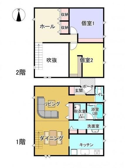 宮崎市大橋　中古戸建の間取り