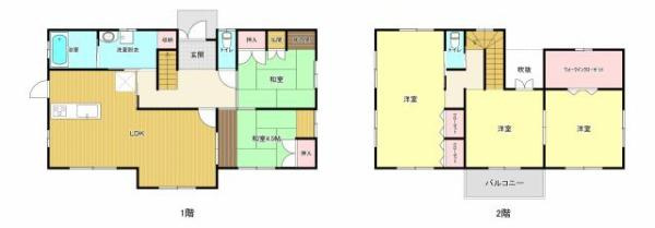 宮崎市潮見町　中古戸建の間取り