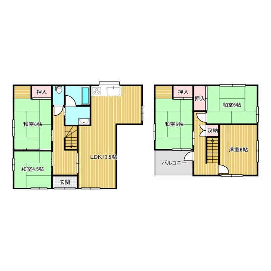 【間取り】 | 魚住町清水181-6戸建て