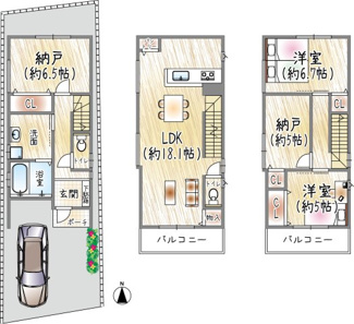 【間取り】 | 久代3丁目