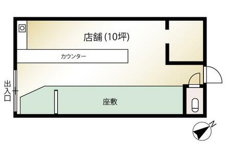 知多市南粕谷３丁目貸店舗の間取り