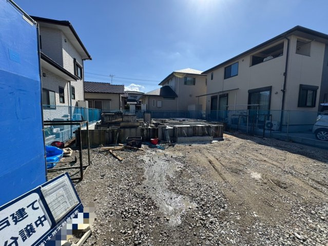 ーAdoble＋アドブル＋ー小倉南区中曽根6丁目2期　【小倉南区　新築戸建て】の外観|現地撮影　2025,2,17　ーAdoble＋アドブル＋ー小倉南区中曽根6丁目2期　【小倉南区　新築戸建て】