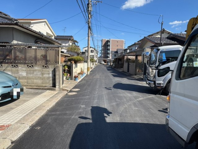 ーAdoble＋アドブル＋ー小倉南区中曽根6丁目2期　【小倉南区　新築戸建て】の前面道路含む現地写真|現地撮影　2025,2,17　ーAdoble＋アドブル＋ー小倉南区中曽根6丁目2期　【小倉南区　新築戸建て】