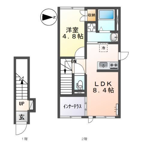 ソラール楓Ｂの間取り