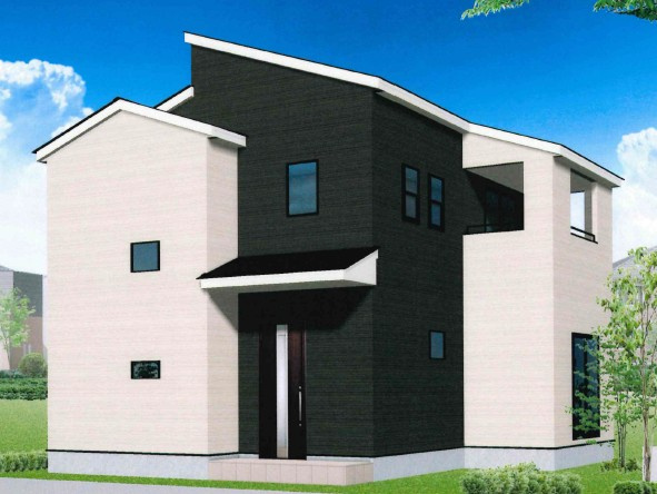 仙台市太白区鈎取4丁目の外観パース