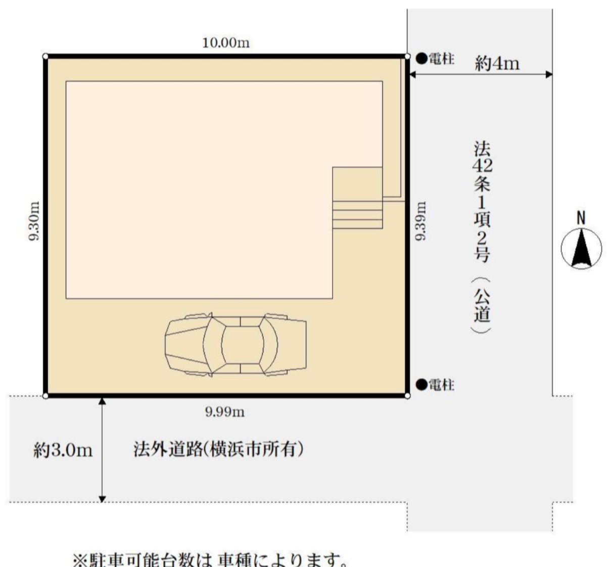 横浜市金沢区大道2丁目 新築戸建て【仲介手数料無料】の区画図