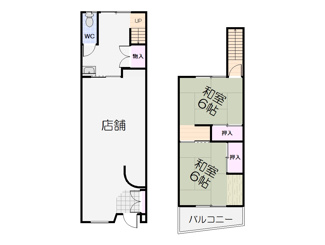 【間取り】 | 北野田店舗