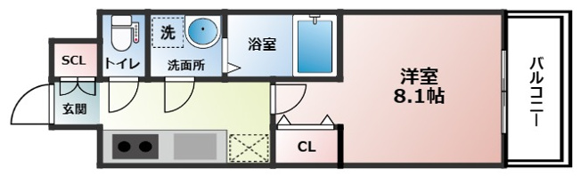 【間取り】 | MELDIA CREST NAMBA SOL TERRACE