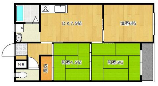 ネオハートβの間取り