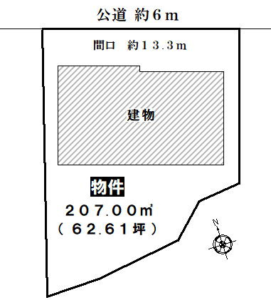 海部郡大治町大字砂子字柳原の売地の土地図