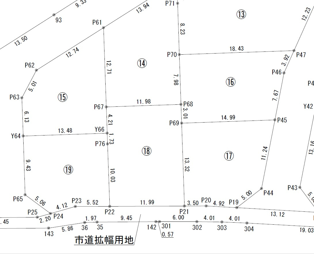 プレシャスシーズ殿川の土地図