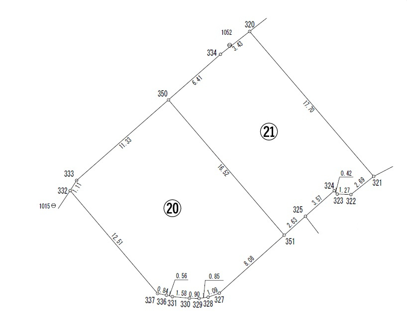 プレシャスシーズ殿川の土地図