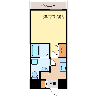 大阪市西淀川区野里２丁目の賃貸マンションの間取り